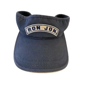 Ron Jon Surf Shop Sun Visor Navy Cotton with Khaki Adjustable